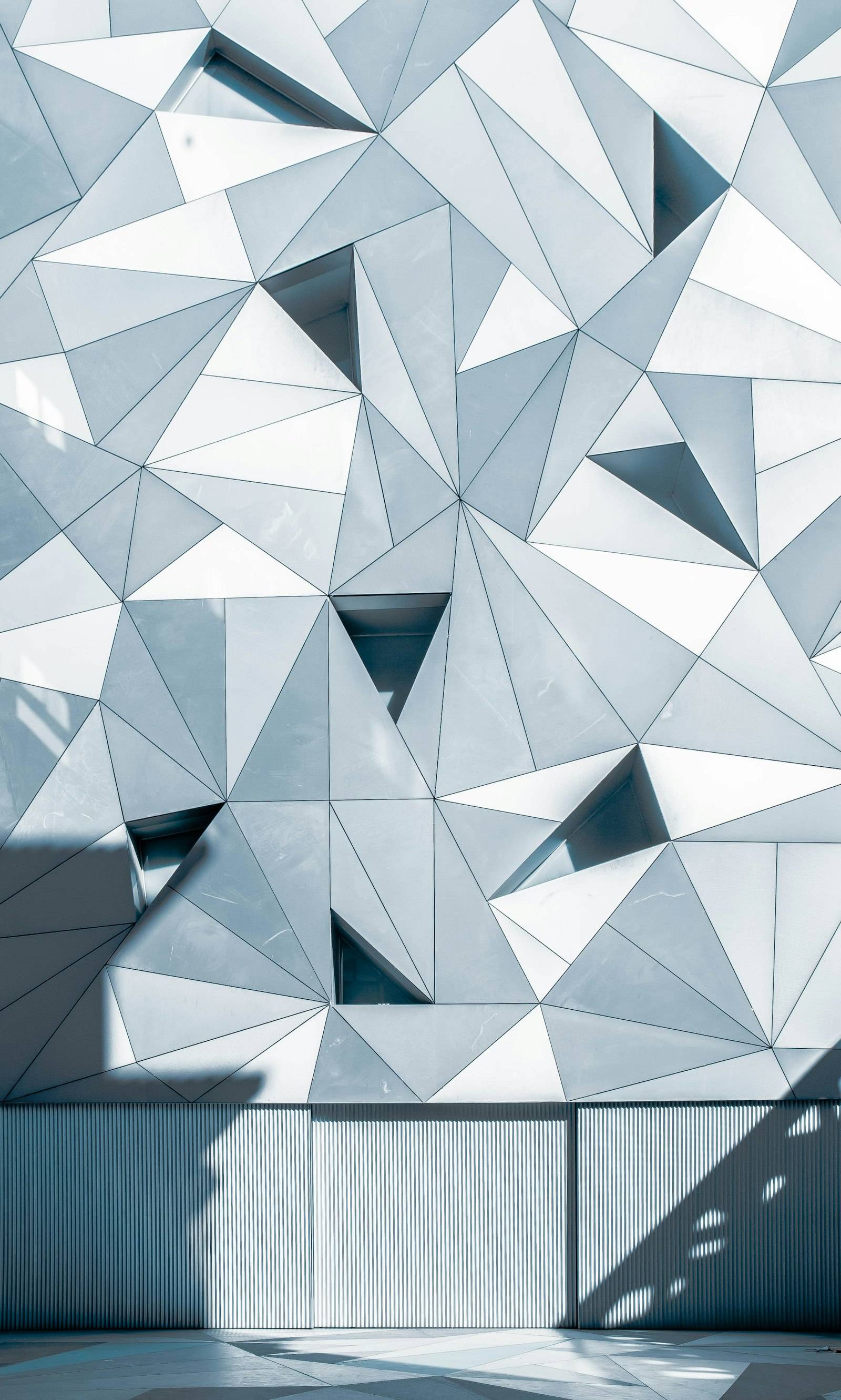 An abstract geometric architectural pattern